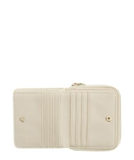 GUESS KIDS portefeuille compact &agrave; fermeture &eacute;clair 4g aop beige blanc - Portefeuilles Femme - 4