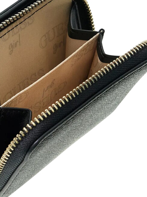 KIDS portefeuille compact &agrave; fermeture &eacute;clair jetbla - Portefeuilles Femme