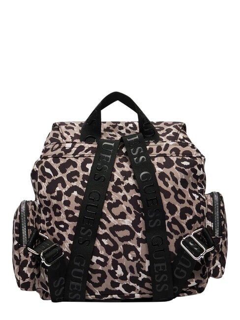 GIRL ALLOVER Sac &agrave; dos multipoches cours &agrave; imprim&eacute; l&eacute;opard - Sacs pour Femme