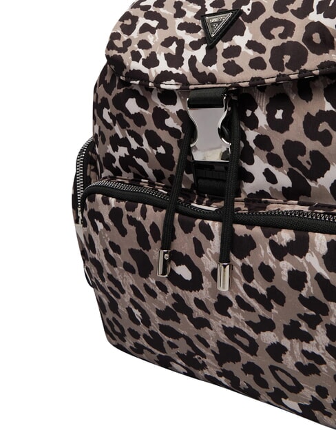 GIRL ALLOVER Sac &agrave; dos multipoches cours &agrave; imprim&eacute; l&eacute;opard - Sacs pour Femme