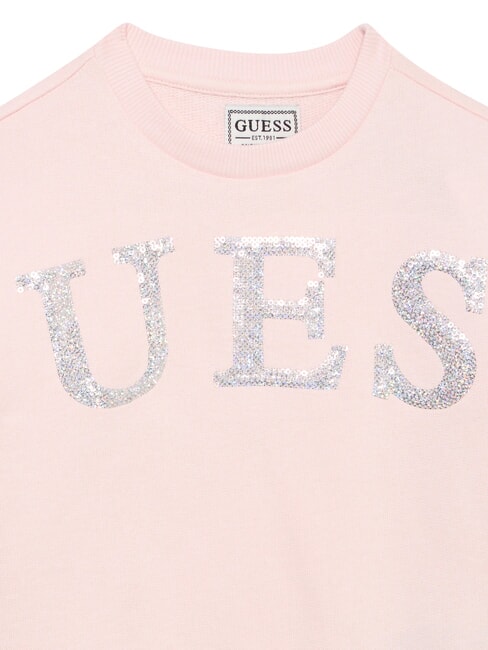 KIDS ACTIVE Sweat-shirt &agrave; col rond, 100% coton ballet rose - B&eacute;b&eacute; Sweat