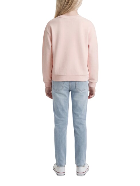 KIDS ACTIVE Sweat-shirt &agrave; col rond, 100% coton ballet rose - B&eacute;b&eacute; Sweat