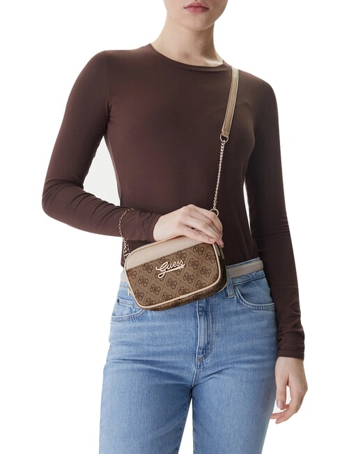 GIRL MINI ME Mini sac bandouli&egrave;re 4g aop beige blanc - Sacs pour Femme