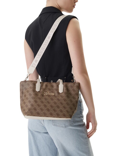 GIRL MINI ME Sac bandouli&egrave;re, avec bandouli&egrave;re 4g aop beige blanc - Sacs pour Femme