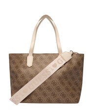 GUESS GIRL MINI ME Sac bandouli&egrave;re, avec bandouli&egrave;re 4g aop beige blanc - Sacs pour Femme - 3