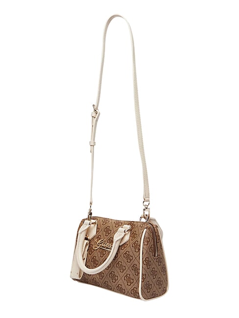GIRL MINI ME Mini sac &agrave; main avec bandouli&egrave;re 4g aop beige blanc - Sacs pour Femme