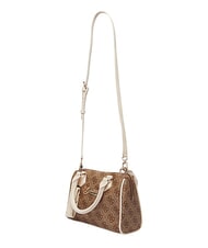 GUESS GIRL MINI ME Mini sac &agrave; main avec bandouli&egrave;re 4g aop beige blanc - Sacs pour Femme - 4