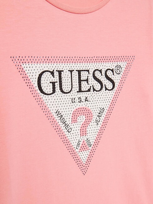 KIDS T-shirt &agrave; manches longues avec strass rose doux - Tee-shirt enfant
