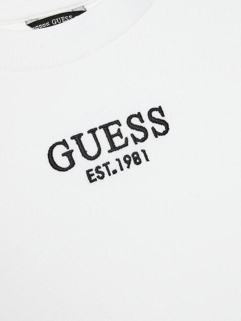 KIDS T-shirt extensible &agrave; manches longues blanc pur - Tee-shirt enfant
