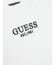 GUESS KIDS T-shirt extensible &agrave; manches longues blanc pur - Tee-shirt enfant - 3