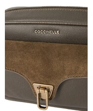 COCCINELLE BEAT WAXED Mini sac bandouli&egrave;re boue - Sacs pour Femme - 3