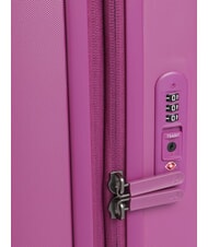 MANDARINA DUCK LOGODUCK + Chariot &agrave; bagages &agrave; main, exp rose num&eacute;rique - Valises cabine - 4