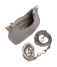 MARIO VALENTINO ZERO RE Sac &agrave; bandouli&egrave;re avec bandouli&egrave;re logot&eacute;e gris - Sacs pour Femme - 4