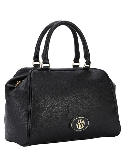 HAPPY Sac &agrave; main &agrave; double poign&eacute;e noir - Sacs pour Femme