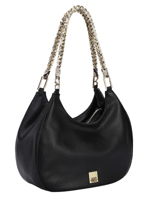 RACHEL Sac bandouli&egrave;re Hobo, double anse cha&icirc;ne noir - Sacs pour Femme