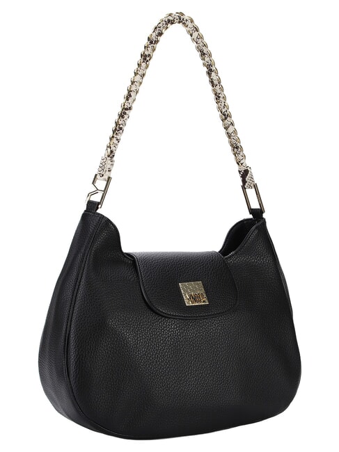 RACHEL Sac bandouli&egrave;re Hobo, avec rabat noir - Sacs pour Femme