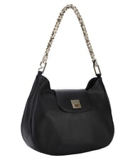 YNOT RACHEL Sac bandouli&egrave;re Hobo, avec rabat noir - Sacs pour Femme - 2