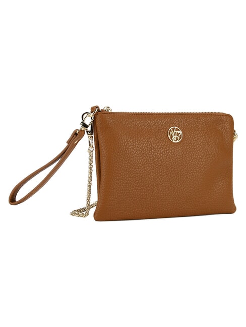 HAPPY Pochette avec bandouli&egrave;re et dragonne biscuits - Sacs pour Femme