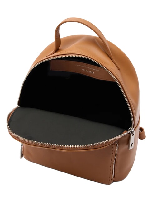 SOCIETY Sac &agrave; dos en cuir nouveau brandy - Sacs pour Femme