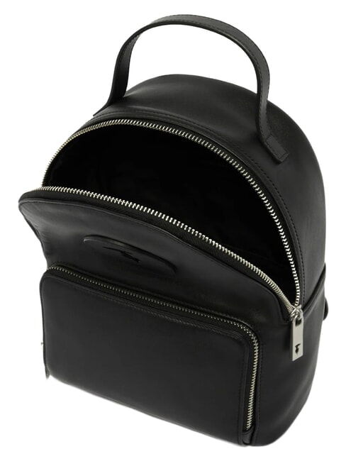 SOCIETY Sac &agrave; dos en cuir noir - Sacs pour Femme
