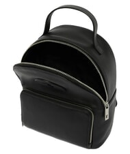 TRUSSARDI SOCIETY Sac &agrave; dos en cuir noir - Sacs pour Femme - 3