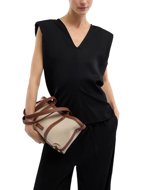 ELBA sac bandouli&egrave;re toile+marque - Sacs pour Femme