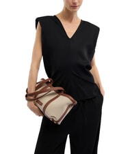 TRUSSARDI ELBA sac bandouli&egrave;re toile+marque - Sacs pour Femme - 2