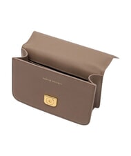 TRUSSARDI CAMEO Mini sac bandouli&egrave;re en cuir taupe du d&eacute;sert - Sacs pour Femme - 4