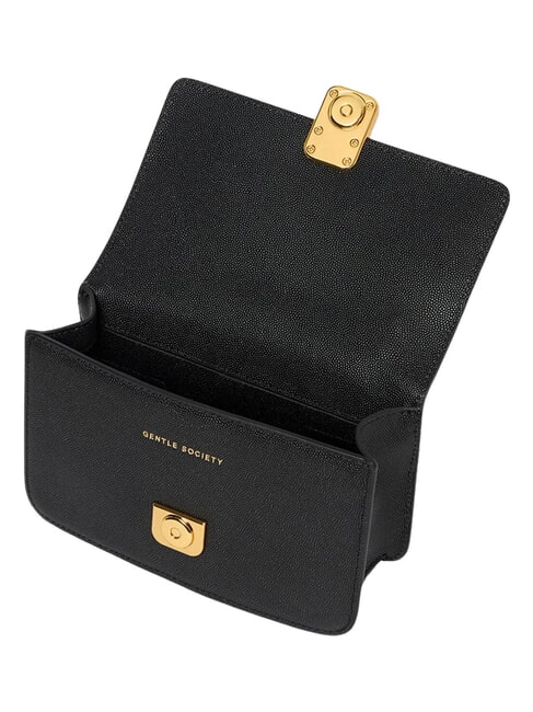 CAMEO Mini sac bandouli&egrave;re en cuir noir - Sacs pour Femme