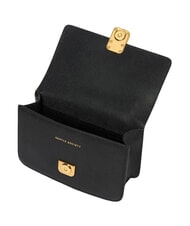 TRUSSARDI CAMEO Mini sac bandouli&egrave;re en cuir noir - Sacs pour Femme - 4