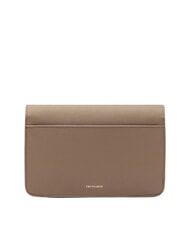 TRUSSARDI RIVETTO Mini sac bandouli&egrave;re en cuir taupe du d&eacute;sert - Sacs pour Femme - 2