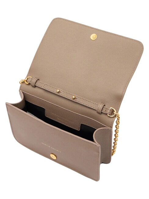 RIVETTO Mini sac bandouli&egrave;re en cuir taupe du d&eacute;sert - Sacs pour Femme