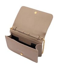 TRUSSARDI RIVETTO Mini sac bandouli&egrave;re en cuir taupe du d&eacute;sert - Sacs pour Femme - 3