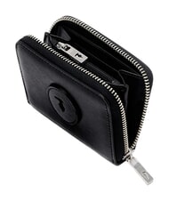 TRUSSARDI SOCIETY portefeuille en cuir noir - Portefeuilles Femme - 2