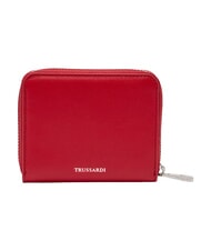 TRUSSARDI SOCIETY portefeuille en cuir rouge - Portefeuilles Femme - 3