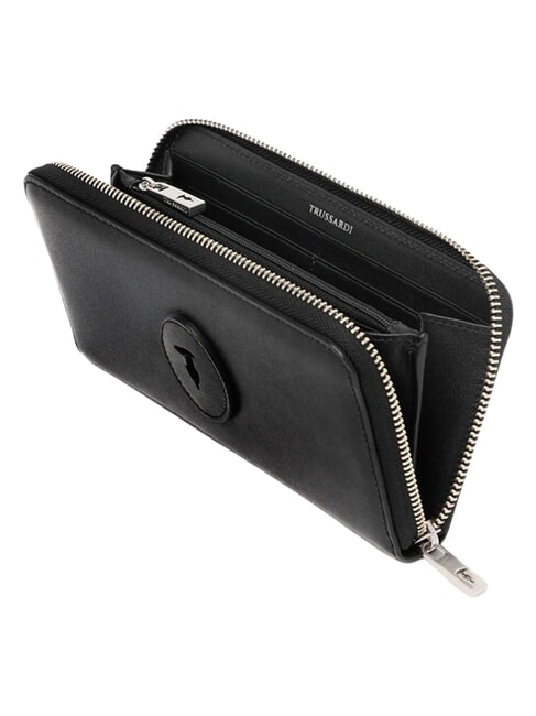 SOCIETY Portefeuille Zip Around noir - Portefeuilles Femme