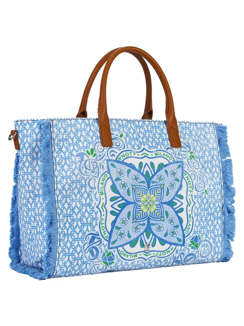 SAMOA Sac &agrave; main avec bandouli&egrave;re ciel - Sacs pour Femme