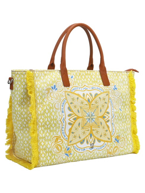SAMOA Sac &agrave; main avec bandouli&egrave;re citron - Sacs pour Femme