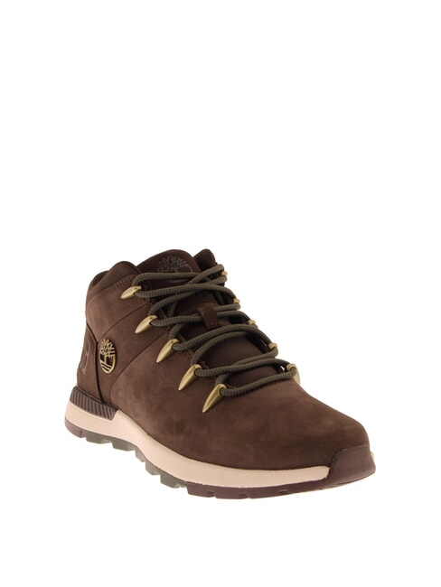 SPRINT TREKKER MID  Bottines en cuir  nubuck marron fonc&eacute; noir - Chaussures Homme