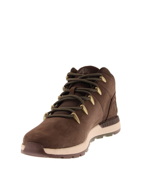 SPRINT TREKKER MID  Bottines en cuir  nubuck marron fonc&eacute; noir - Chaussures Homme