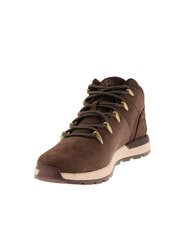 TIMBERLAND SPRINT TREKKER MID  Bottines en cuir  nubuck marron fonc&eacute; noir - Chaussures Homme - 3