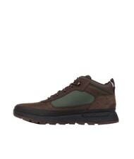 TIMBERLAND FIELD TREKKER Baskets nubuck brun fonc&eacute; vert fonc&eacute; - Chaussures Homme - 3