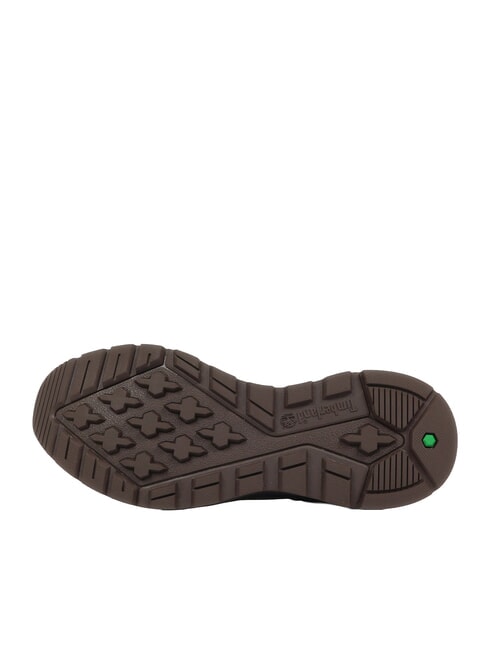FIELD TREKKER Baskets nubuck brun fonc&eacute; vert fonc&eacute; - Chaussures Homme