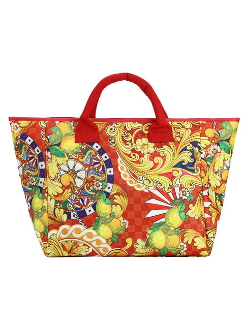 MODICA Sac de plage, &agrave; main cerise - Sacs pour Femme