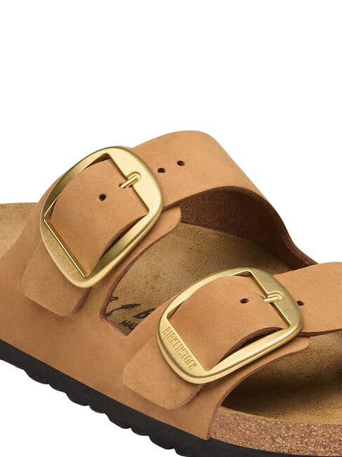 ARIZONA BIG BUCKLE pantoufle sandale vison - Chaussures Femme