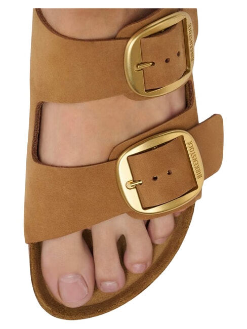 ARIZONA BIG BUCKLE pantoufle sandale vison - Chaussures Femme