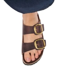 BIRKENSTOCK ARIZONA BIG BUCKLE HEX pantoufle sandale en cuir huil&eacute; La Habana - Chaussures Femme - 5