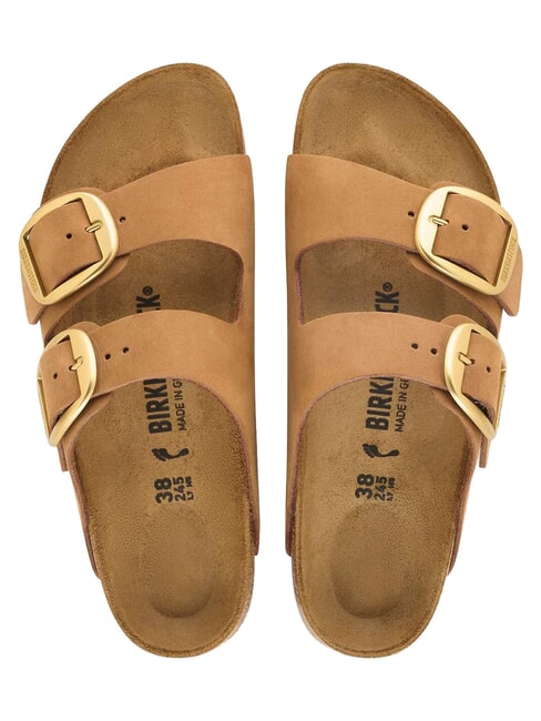 ARIZONA BIG BUCKLE pantoufle sandale vison - Chaussures Femme