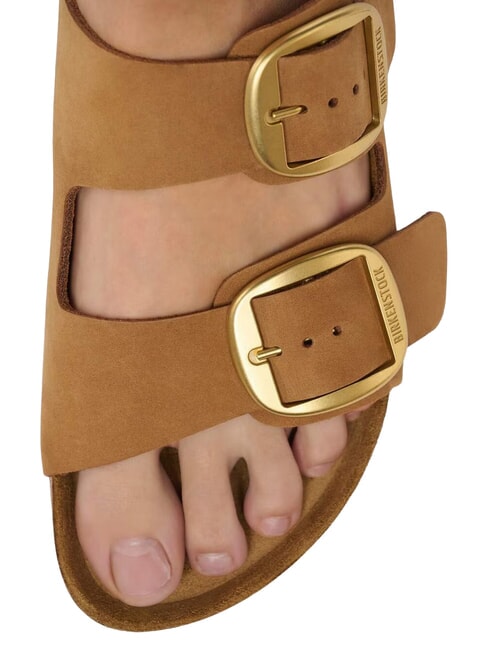 ARIZONA BIG BUCKLE pantoufle sandale vison - Chaussures Femme