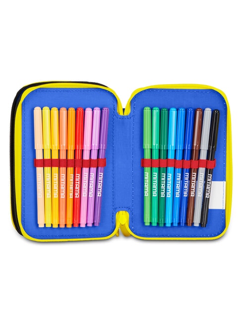 THE HEDGEHOG SPEED Trousse &agrave; crayons avec kit scolaire bleu &eacute;lectrique - &Eacute;tuis et Accessoires
